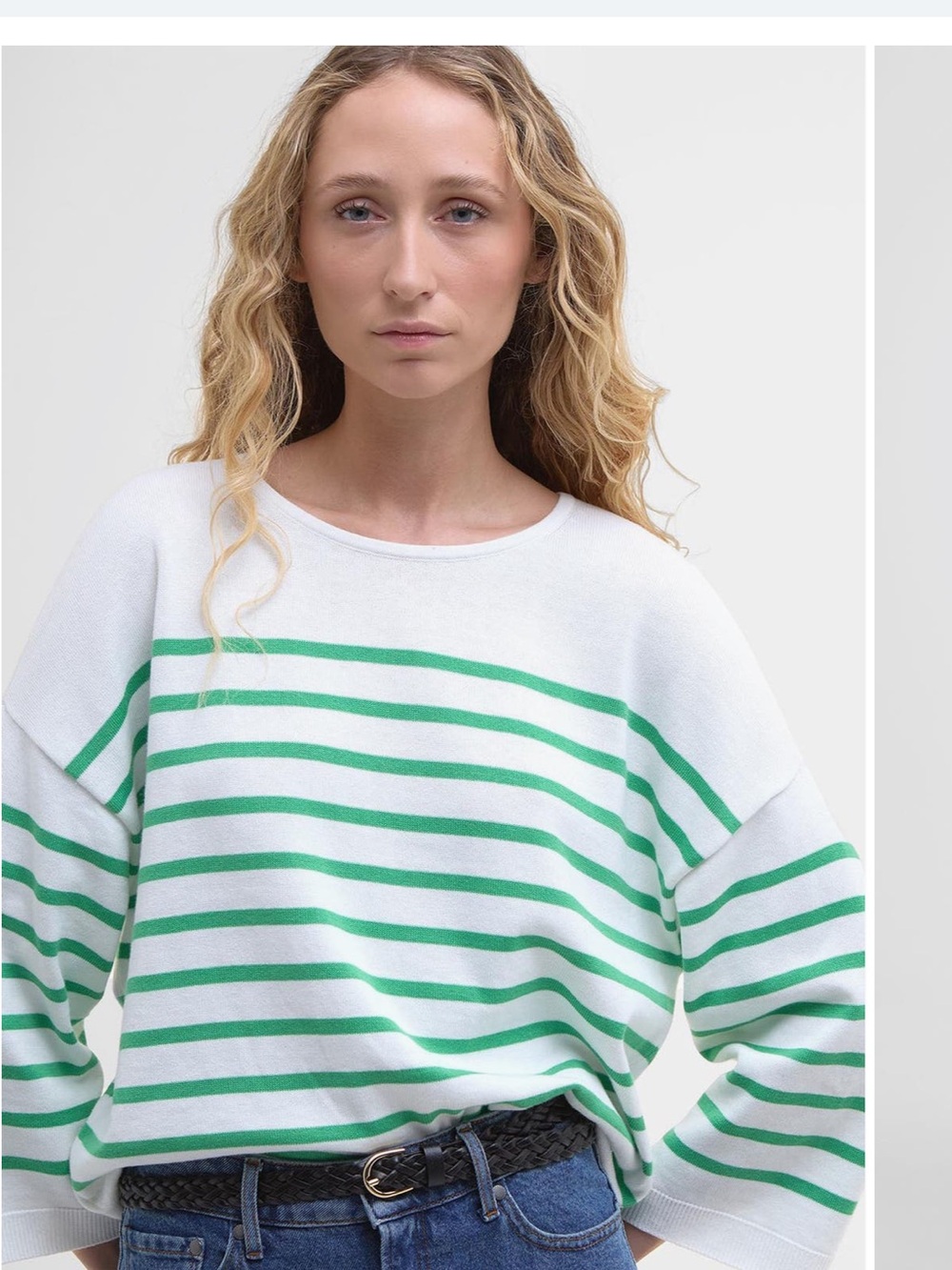 NWT Barbour Striped Kayleigh Sweater 100% cotton Sz 6 (UK/Barbour size)